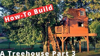 #StayHome Built a Treehouse With a Cedar Roof and Siding | Part 3 | Woodworking Project #WithMe