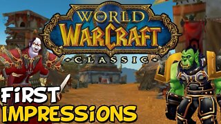World Of Warcraft Classic Demo First Impressions