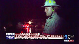 Residents displaced after apartment building roofs collapse in Dundalk