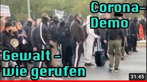 Wie bestellt – die Gewalt bei der Corona–Demo in Leipzig