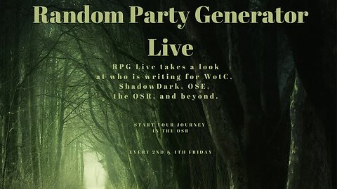 RPG Live - Who Will Carry The Creative Torch in 2023 and Beyond - Tonight 8 PM Eastern