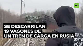 Rusia investiga descarrilamiento de un tren de carga ocurrido por "intervención externa"