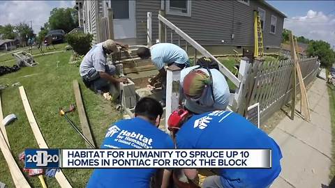 Habitat for Humanity of Oakland County host 'Rock the Block' to help Pontiac residents