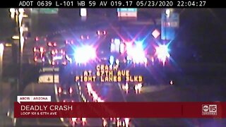 DPS: 1 dead following multiple collisions on Loop 101 near 67th Avenue