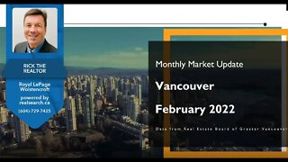 Real Estate Market Update | Greater Vancouver | March 2022 | Rick the REALTOR®