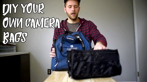 BUILD DIY CAMERA BAGS from what you already have!