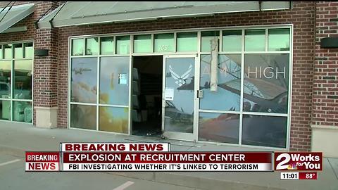 FBI investigating explosion at Bixby Air Force Recruitment Center