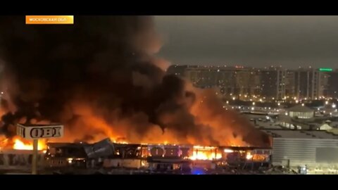 Moment of the explosion in Khimki OBI, damage from fire in Mega Khimki at 20-30 billion.
