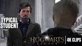 Fake Headmaster Black Runs Into Ominis Gaunt | Hogwarts Legacy 4K Clips