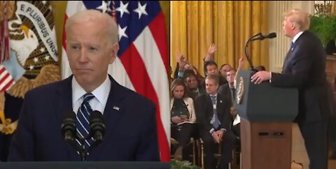 New Video Shows Media Coddling Biden After Viciously Attacking Trump at Press Conferences