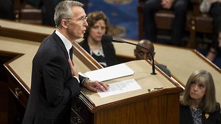 NATO's Leader Pitches A Renewed US-Europe Alliance To Congress