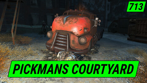 Raider Fort in Pickman's Courtyard | Fallout 4 Unmarked | Ep. 713