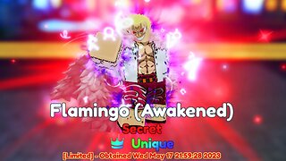 SORTUDO COM... DOFLAMINGO COM UNIC LVL. 100 EVOLVED NO ANIME ADVENTURES