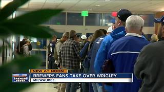 Brewers fans invade Chicago's Wrigley Field