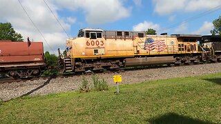Norfolk Southern Union Pacific mixed manifest Bucyrus T&OC Rail Station