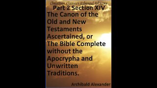 The Canon of the Old and New Testaments, Part 2 Section 14