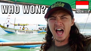 BOAT RACE vs LOCALS in Java, Indonesia | Geopark Ciletuh