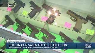 Gun and ammo sales spiking ahead of election and fear of riots