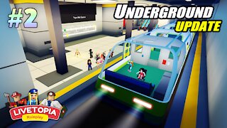Livetopia Roblox Underground Gameplay #2 - taking a bath, water scooter ride, riding the subway