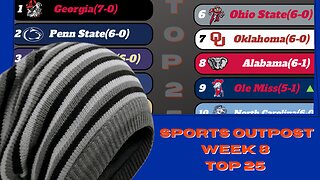 NEW!!!! SP CFB Top 25 For Week 8