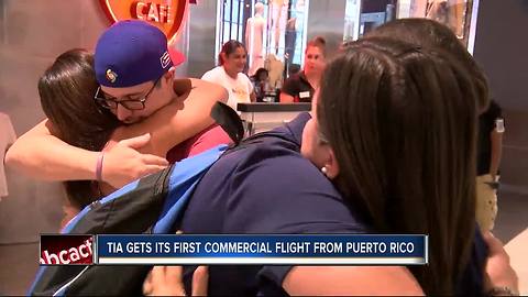 San Juan flight lands in Puerto Rico