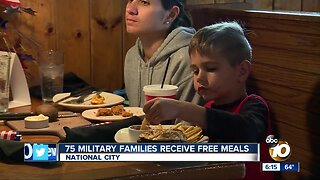 75 military families receive free meals