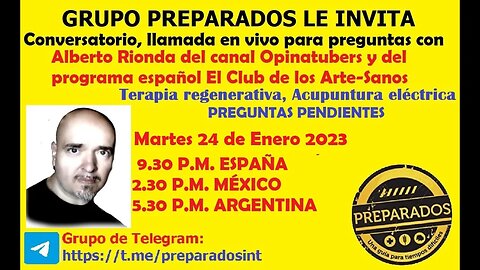 Proximamente Conversatorio Alberto Rionda Acupuntura Electrica Parte 2 Ene 24 2023