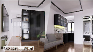Speedy build apartment units Interior Design in AutoCAD, Sketchup & Enscape