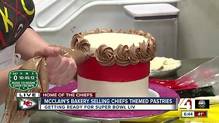 Chiefs themed pastries flying out the doors