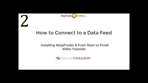 NinjaTrader 8 How To Connect to a Data Feed Video Tutorials Part 2