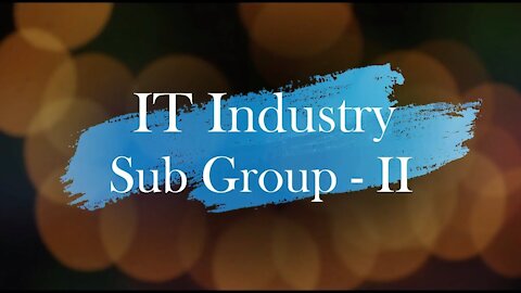 IT Advisory & Consulting || IT Industry Sub-Group 2 || IT Industry Overview