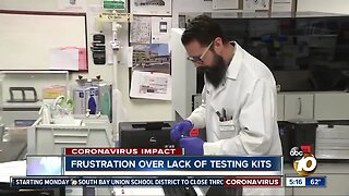 Frustration over lack of testing kits