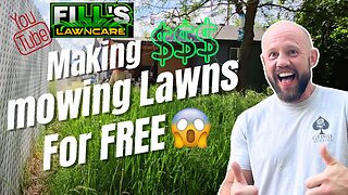Making money mowing lawns for FREE! Fill's Lawn Care on YouTube