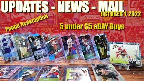 Football Card Steals on eBay (5 under $5) | FINALLY a Panini REDEMPTION | GIVEAWAY Winner PICKED
