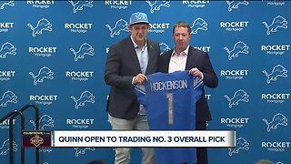 Bob Quinn says Lions are open to trading No. 3 overall pick