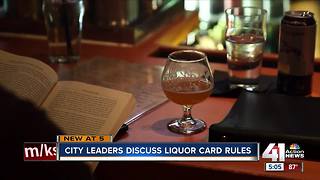 City leaders consider eliminating liquor cards