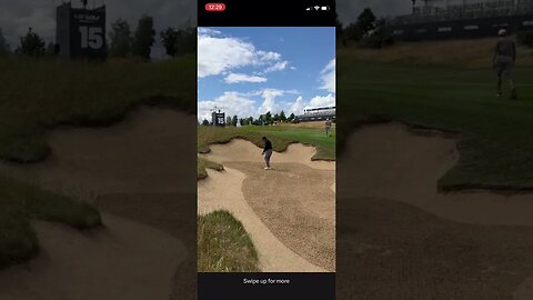 Phil Mickelson wonderful sand shot practice is lit! #philmickelson #golf #livgolf