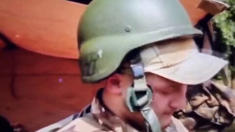 Ukrainian media interviews soldier with Nazi SS runes on helmet