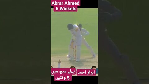 Abrar Ahmad 5 wickets vs England #cricket #shorts #pakvseng #viral #abrarahmad