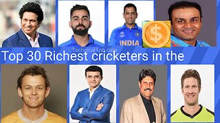 Top 30 Richest cricketers in the world.