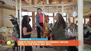 A sneak peek at the Buffalo Heritage Carousel at Canalside