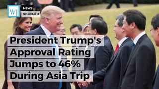President Trump's Approval Rating Jumps to 46% During Asia Trip