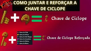 KAKELE :COMO JUNTAR E REFORÇAR A CHAVE DE CICLOPE