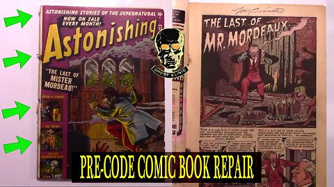 JOE SINNOTT Signed ASTONISHING #11 Pre-code HORROR Comic Book Admitted to the GHOST CLINIC
