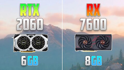 RX 7600 vs RTX 2060 - 1080p