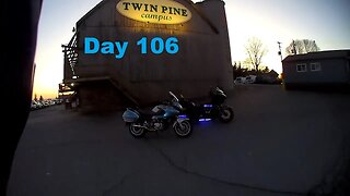 Motorcycle ride on day 106 or 365 day goal. Riding with a buddy.