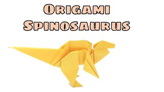 How to make Origami Spinosaurus (Designed by Saku's Origami)
