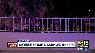 Fire destroys mobile home in Chandler