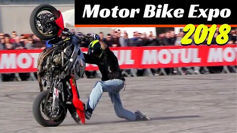 INSANE Motorbike Stunt Contest - CRAZY Tricks, Extreme Actions - Motor Bike Expo Verona 2018