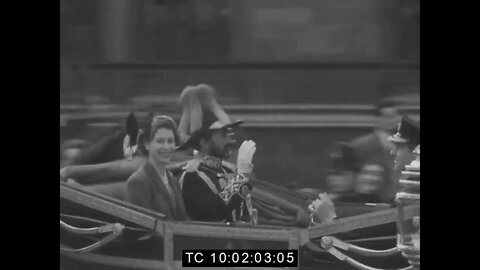 Royal Welcome to Haile Selassie in UK, 17th October 1954